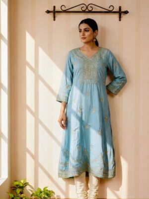 Hand Embroidered Kurti